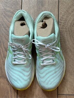 ASICS Gel Nimbus 22 Men’s Light Mint Green Athletic Running Shoes Sz 11.5